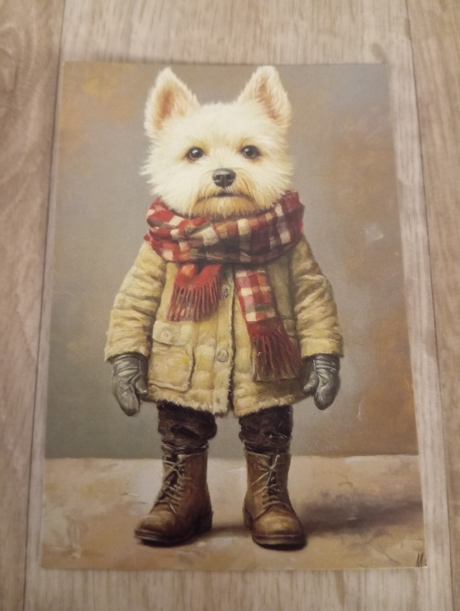 Carte postale Chien en Hiver *107