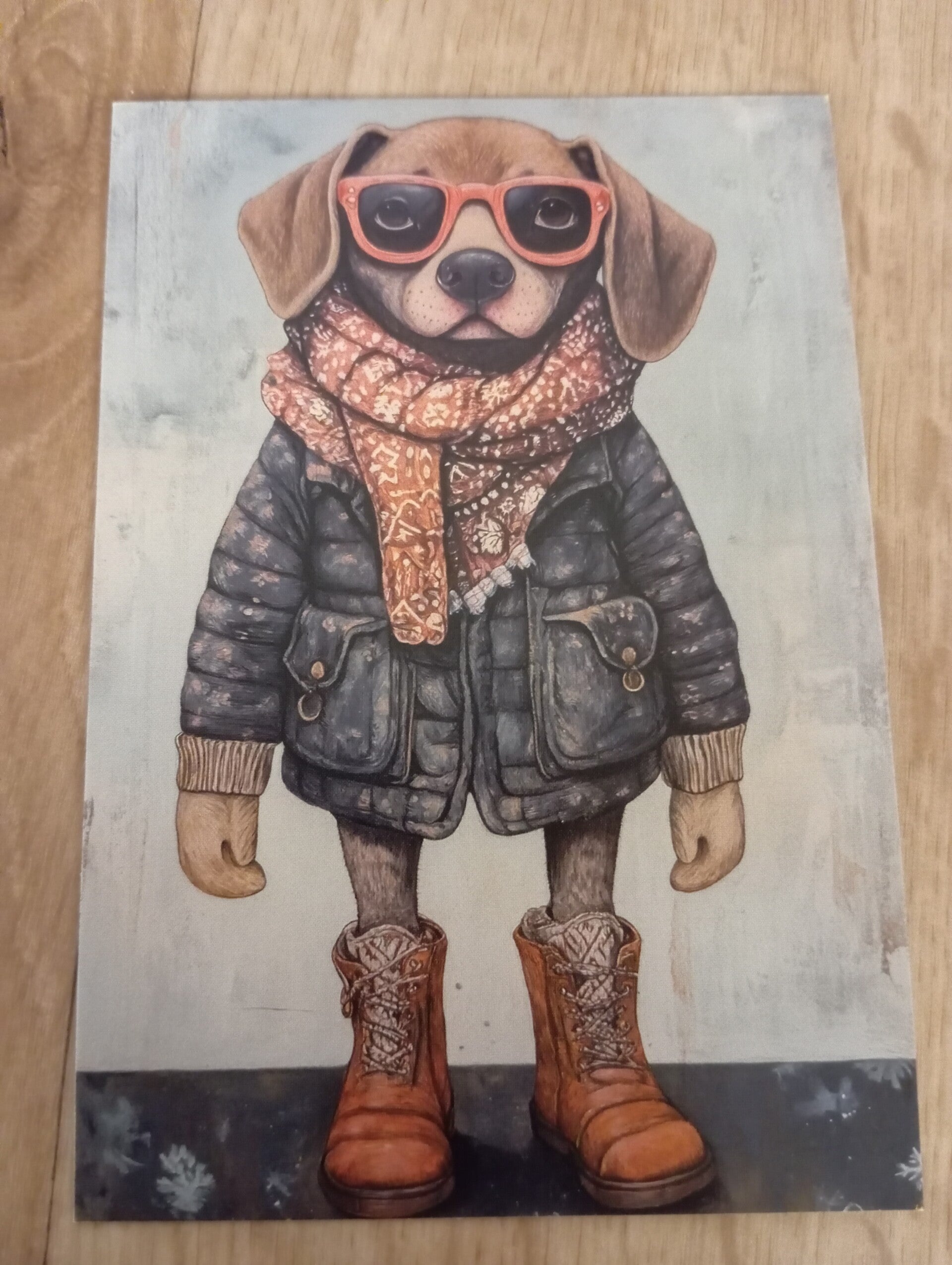 Carte postale Chien en Hiver *103