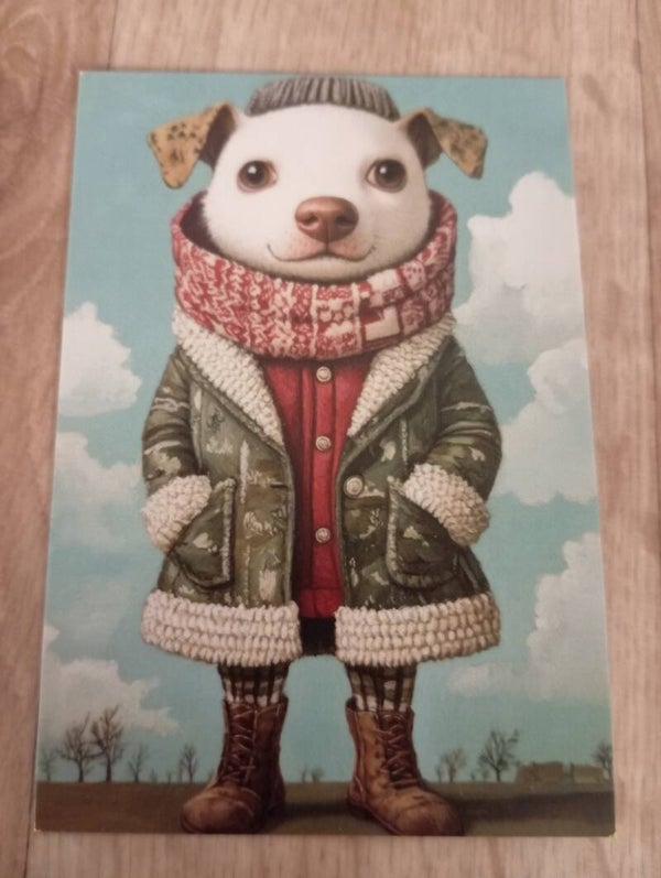 Carte postale Chien en Hiver *102