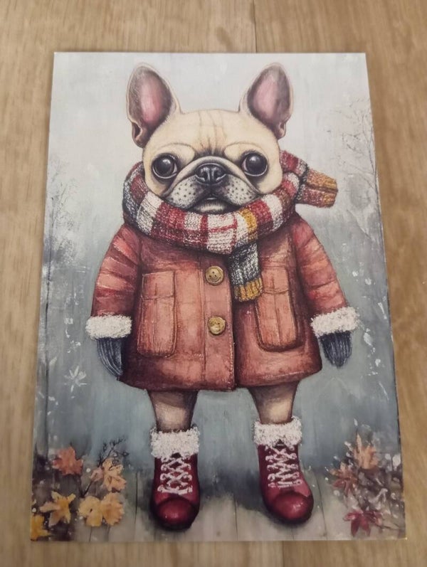 Carte postale Chien en Hiver *99