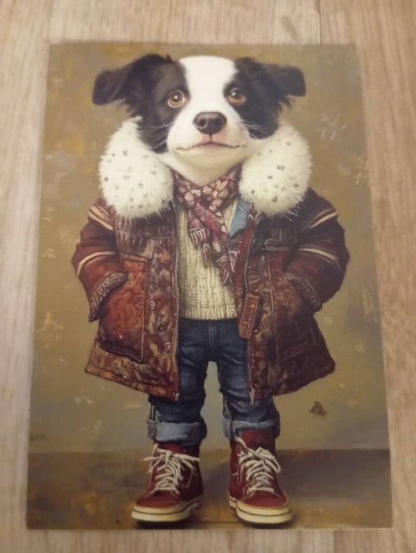 Carte postale Chien en Hiver *97