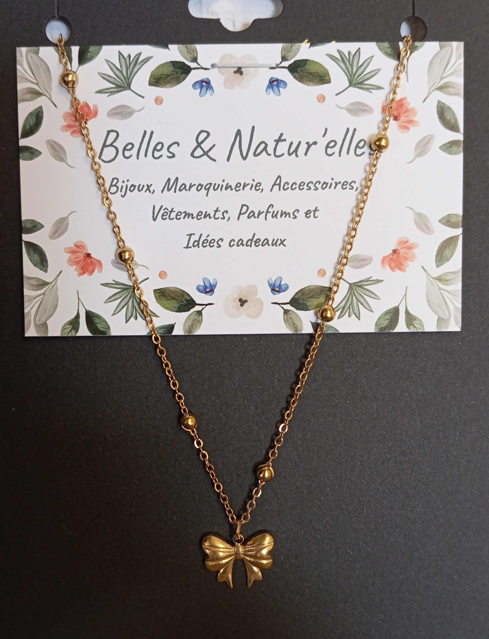 W3 - Collier acier inoxydable - Noeud