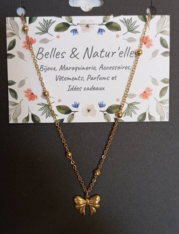 W3 - Collier acier inoxydable - Noeud