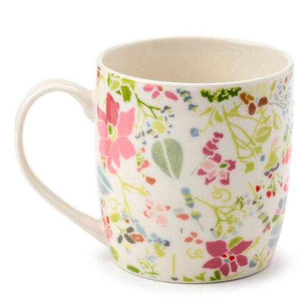 Mug fleuri - Tons roses