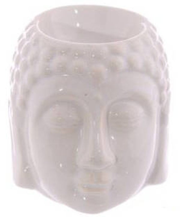 Brûleur à huiles ou fondants - Bouddha blanc