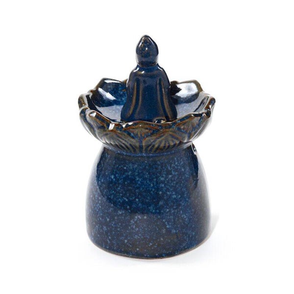 Brûleur à huiles ou fondants - Bouddha fleurs de lotus