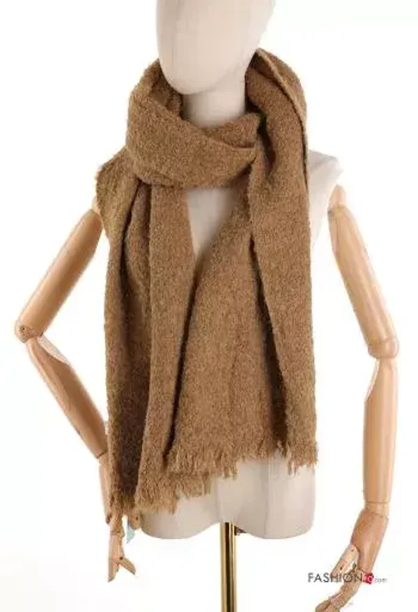 Echarpe bouclettes - Camel