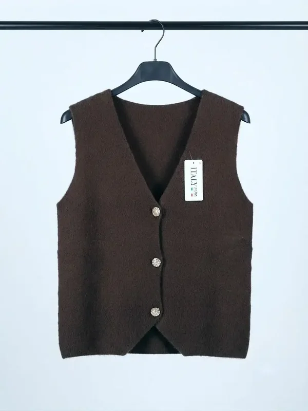 Gilet sans manche - Chocolat