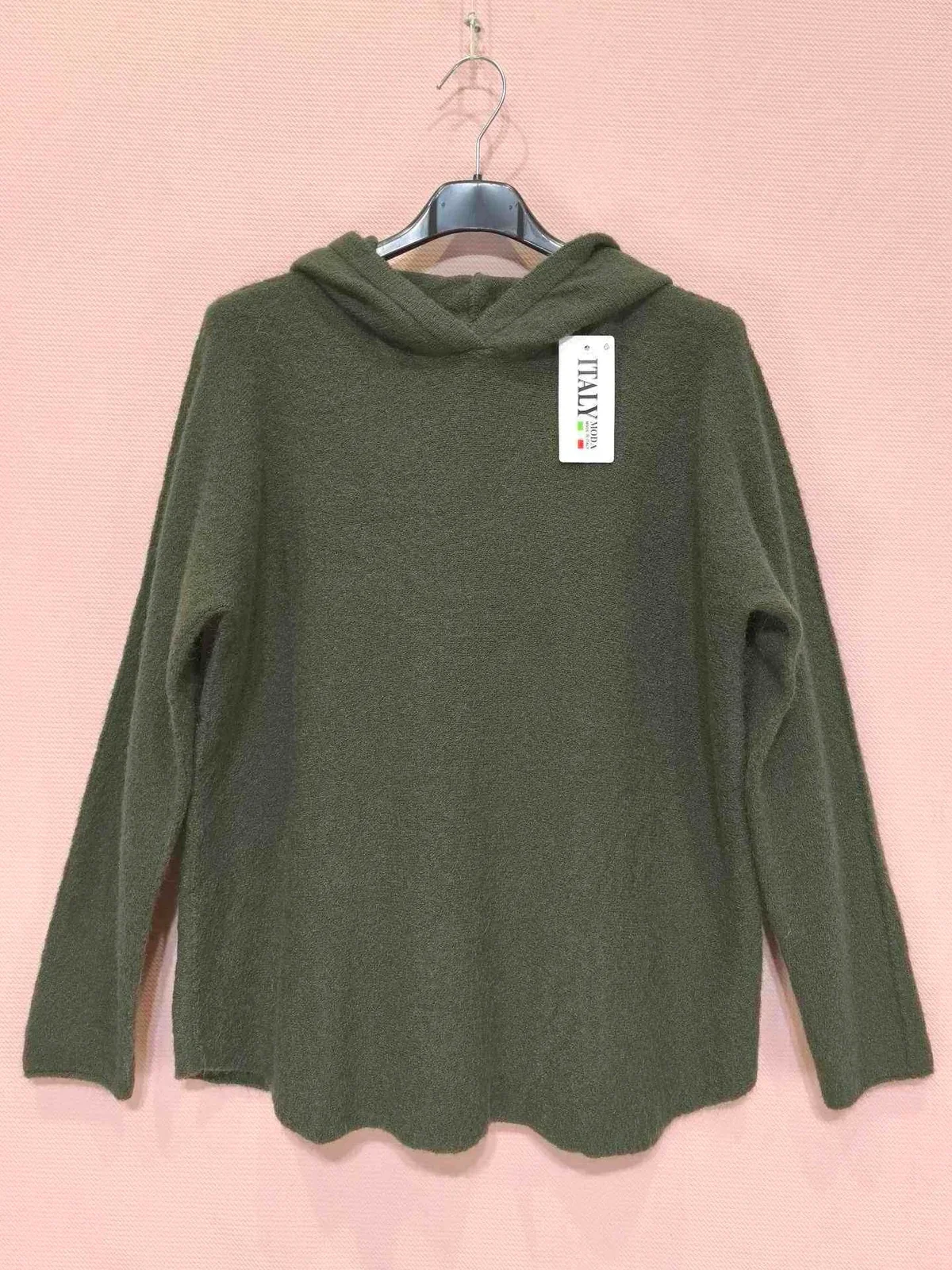 Pull à capuche - kaki