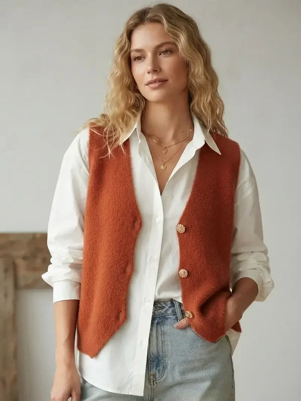 Gilet sans manche - Terracotta