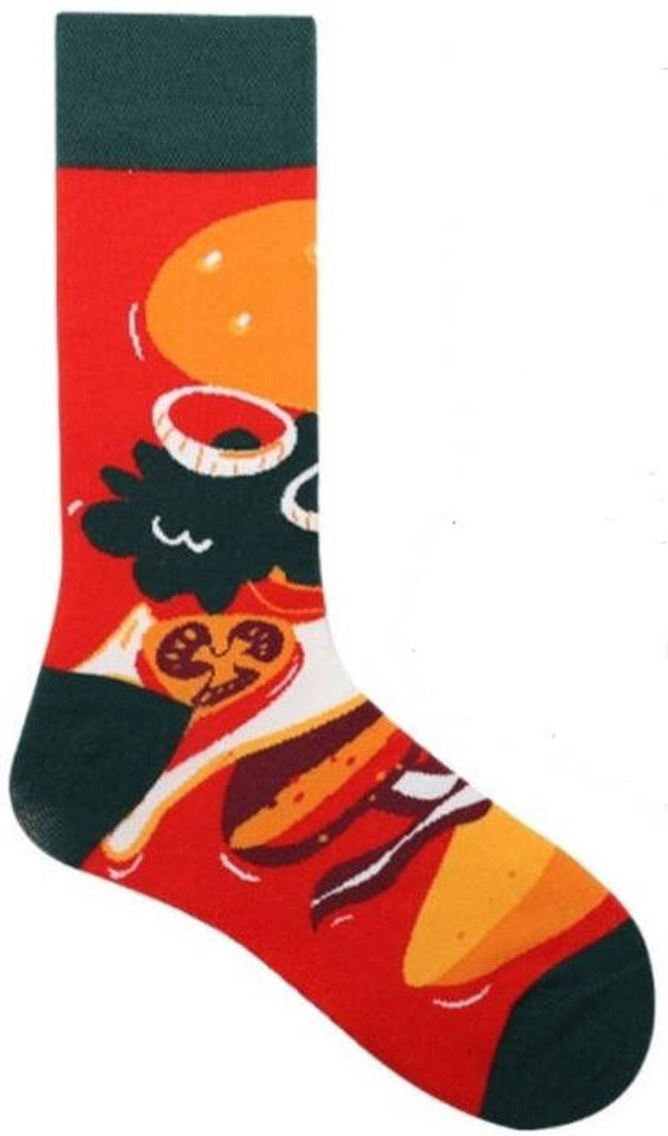 Funny Socks Burger FS37