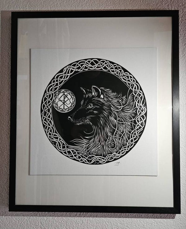 Scherenschnitt "Wolf"