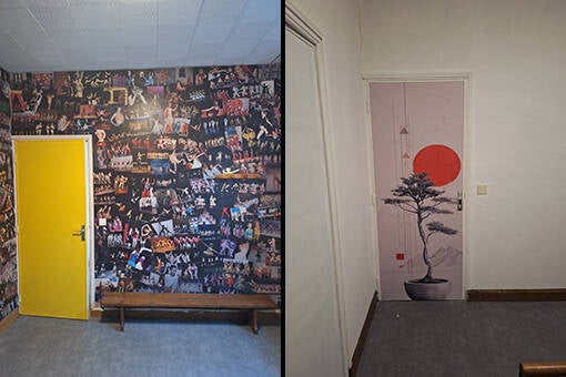 avant-après des vestiaires