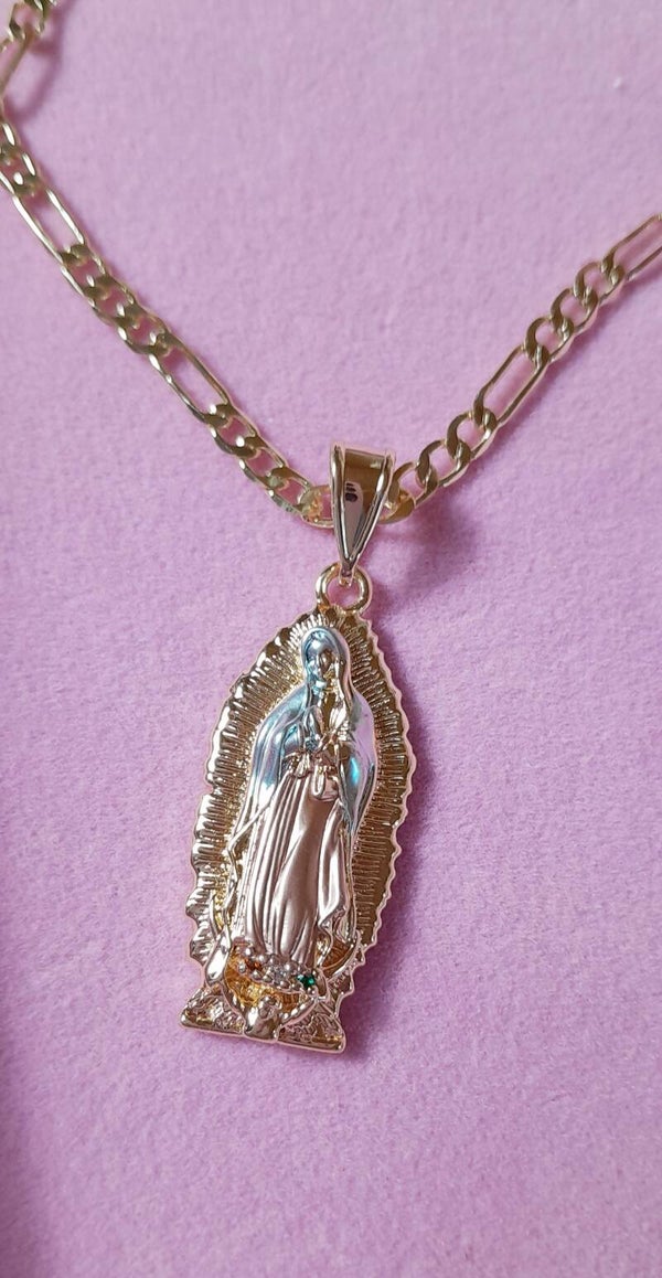 Collier Sainte Vierge en 3 tons