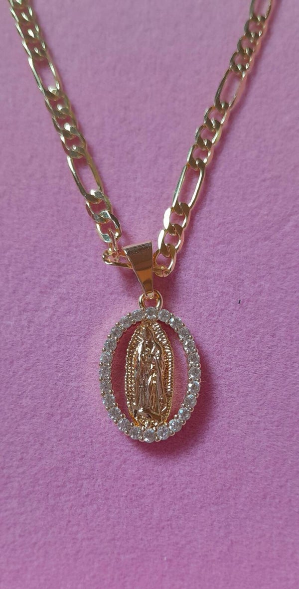 Collier Marie dans un anneau de zircon cubique blanc