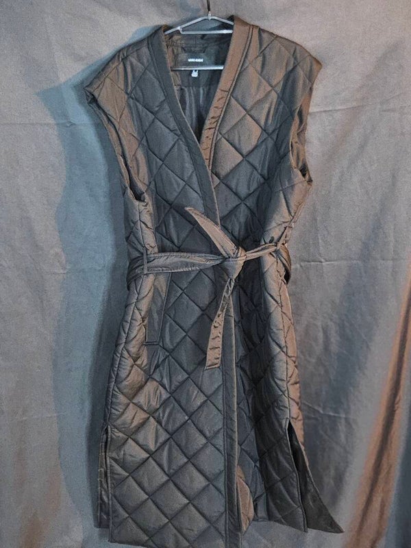 lange bodywarmer zwart