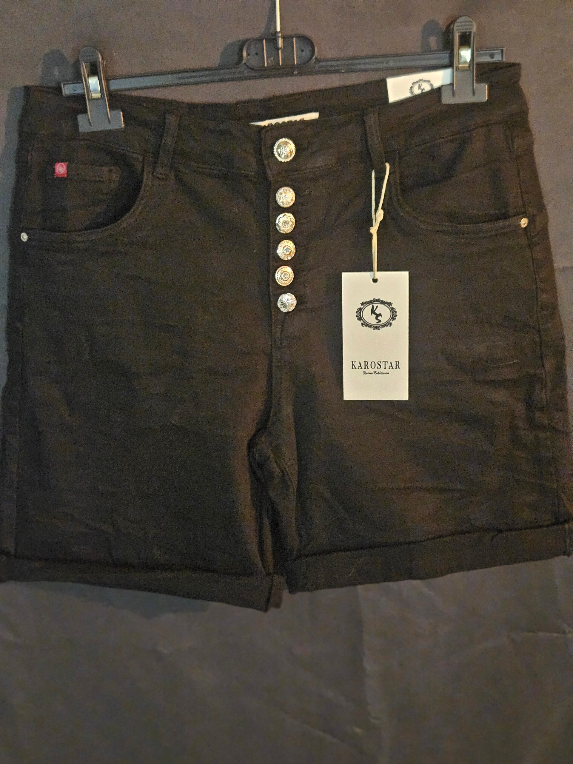 zwarte korten broek jeans