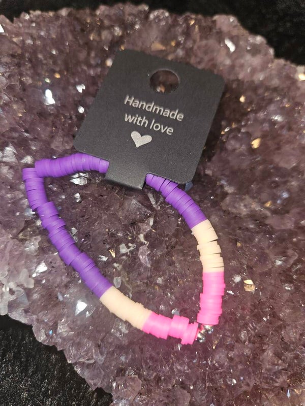 verstelbaar armbandje silicone paars