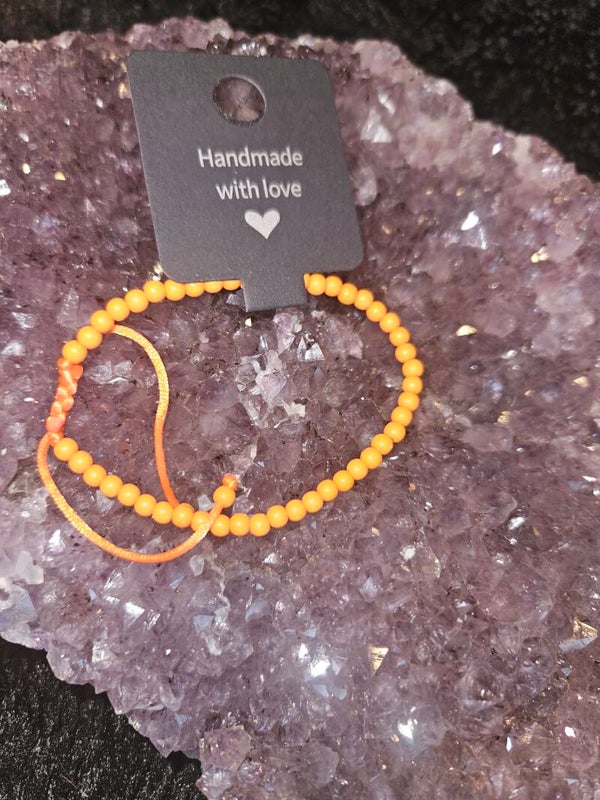 verstelbaar armbandje oranje