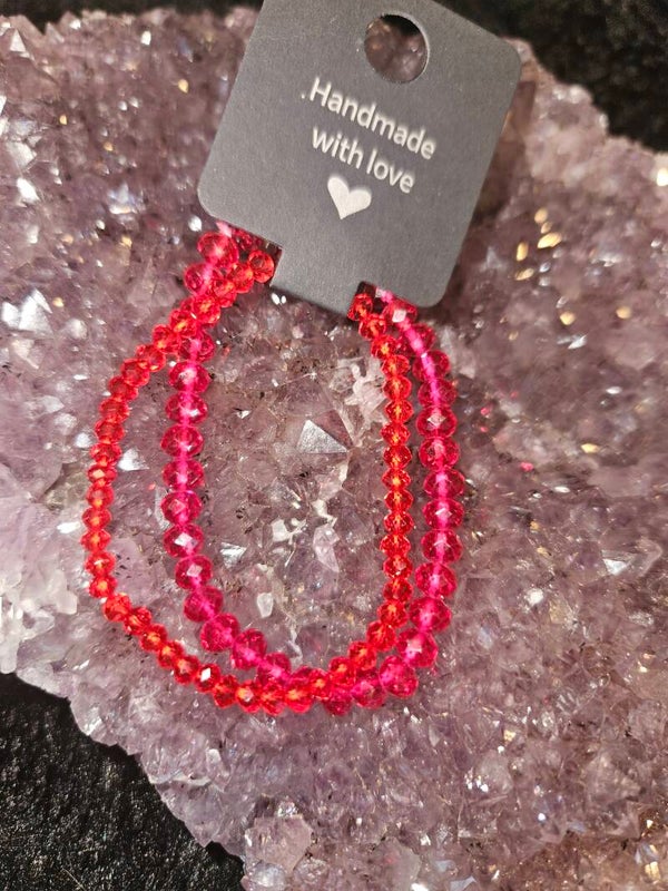 2 delig armbandsetje rood