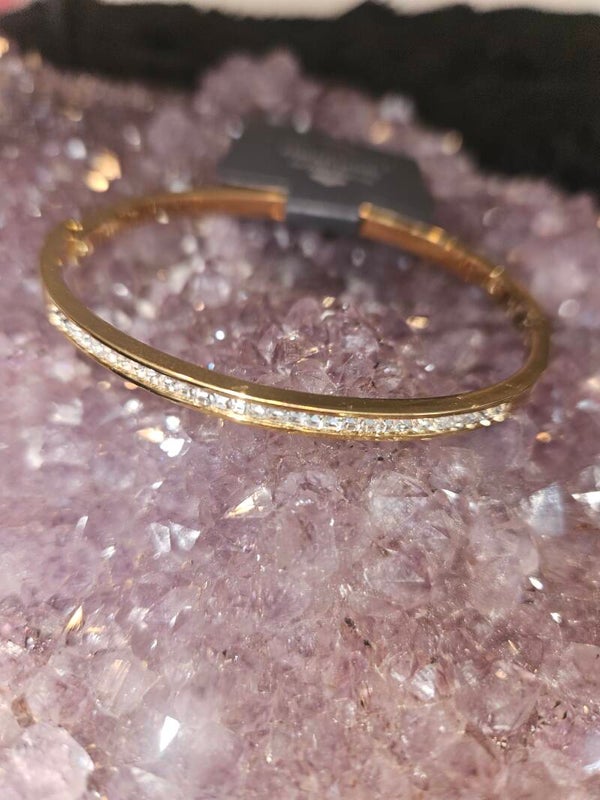 gouden bangle strass