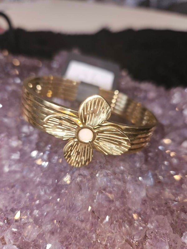 gouden bangle bloem
