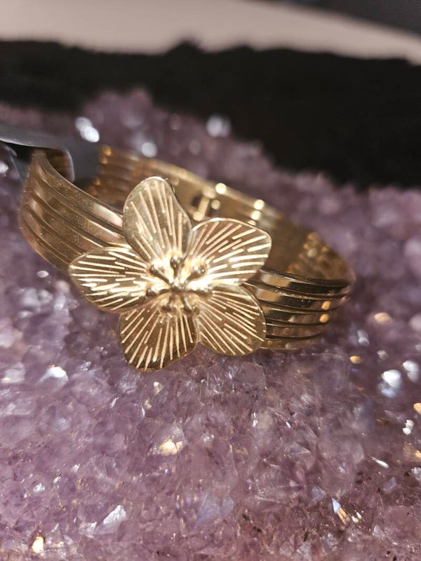 gouden bangle bloem1