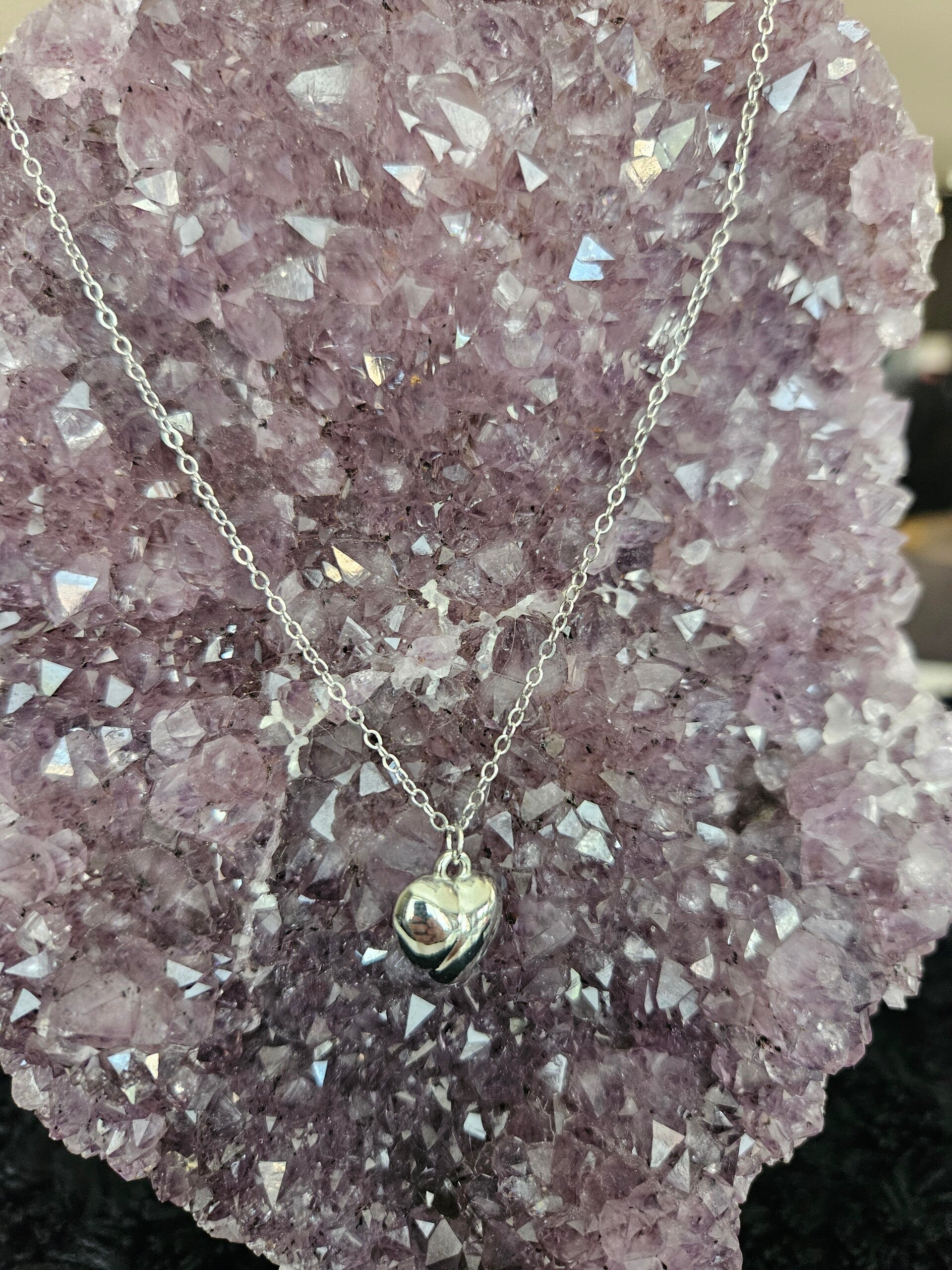 zilveren hart ketting