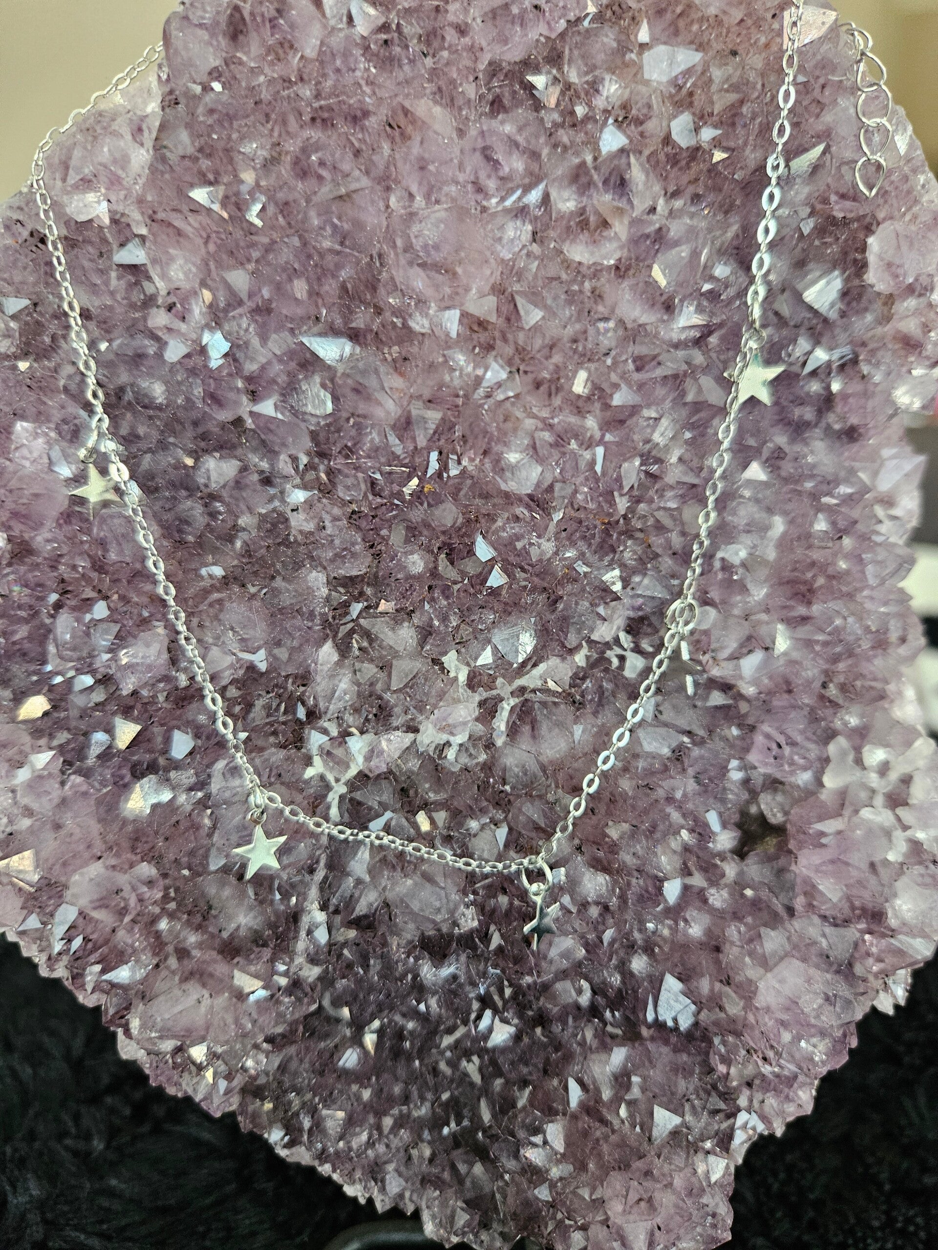 zilveren sterren ketting
