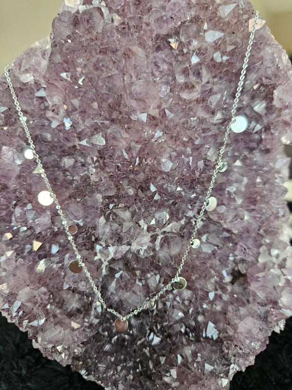 zilveren rondjes ketting