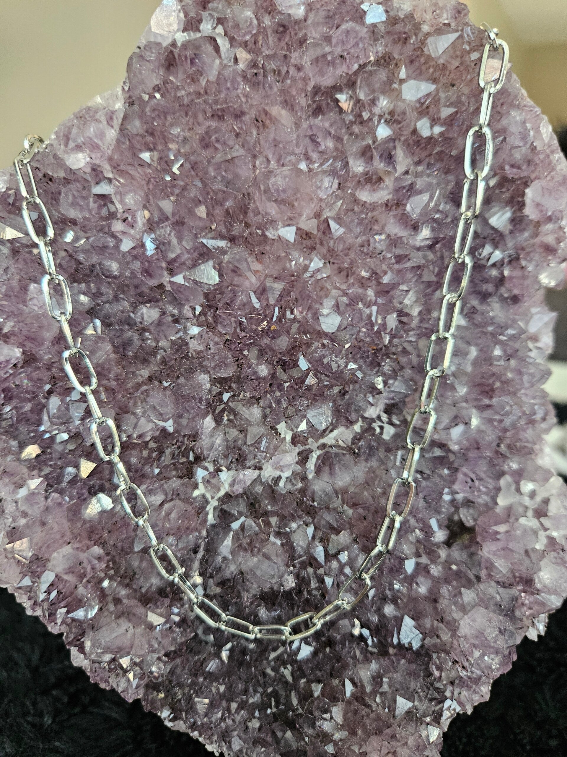 zilveren schakel ketting