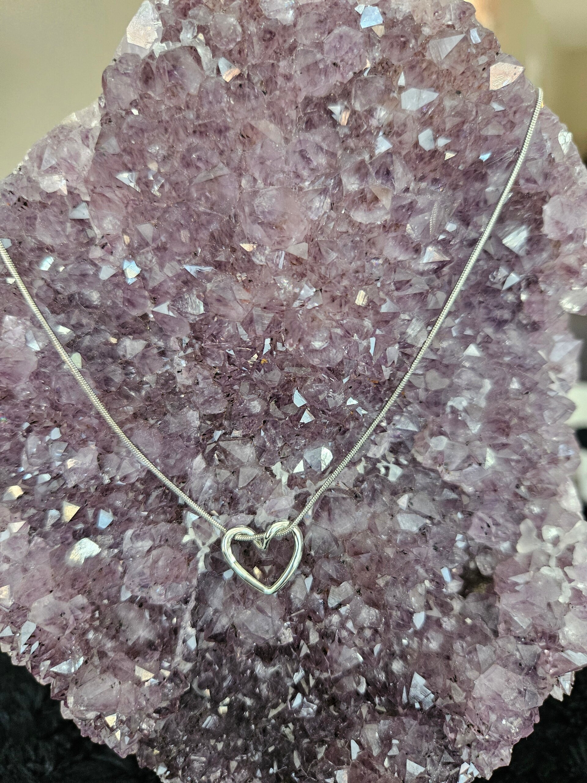 zilveren ketting met hart