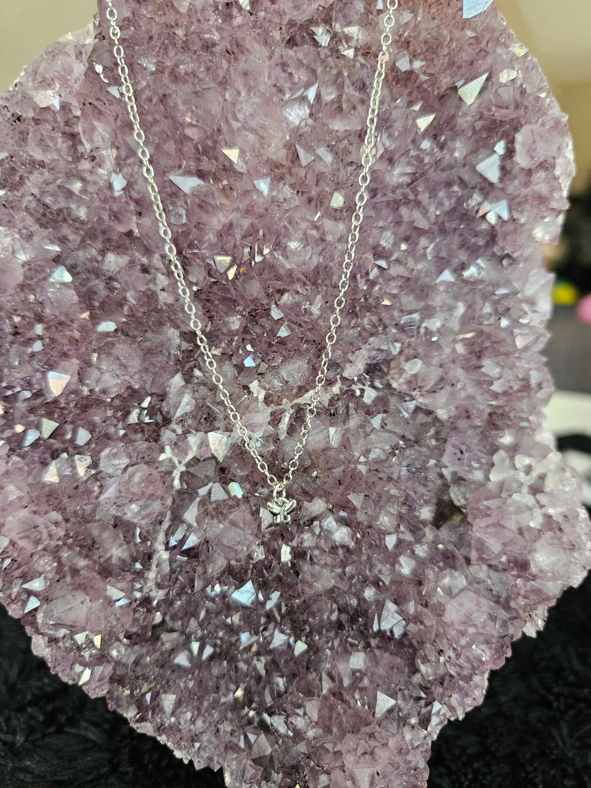 zilveren ketting kleine  vlinder