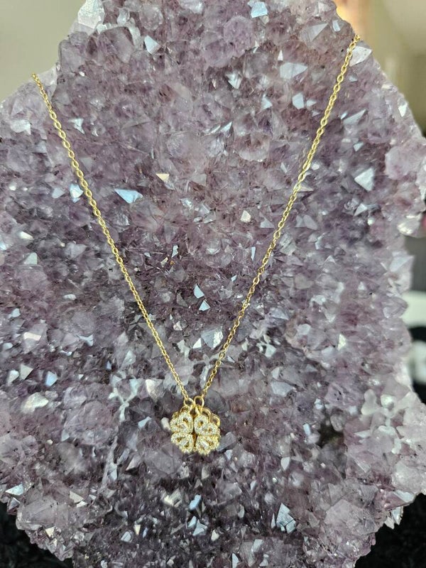 gouden klaver ketting