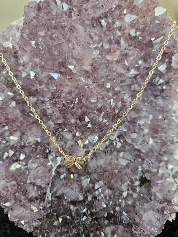 gouden ketting strik