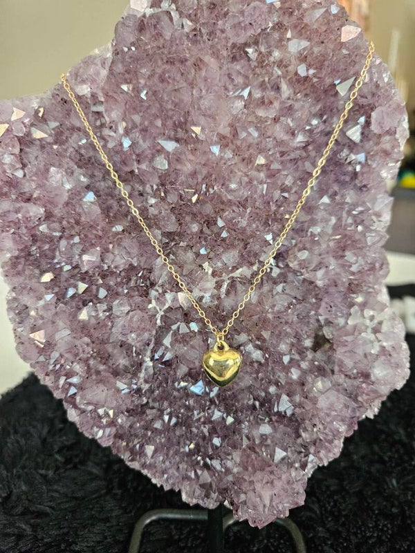 gouden ketting bol hartje
