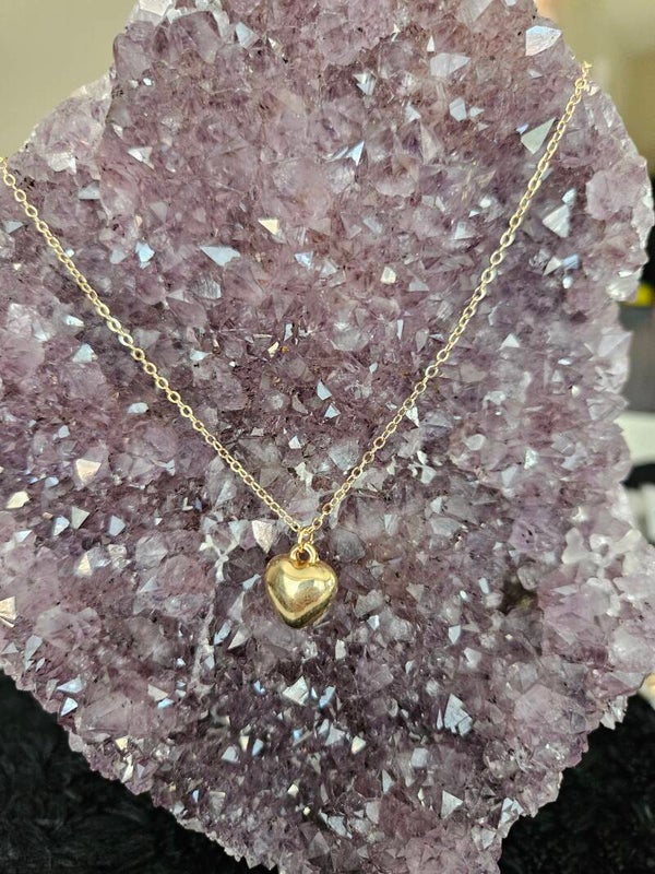 gouden ketting bol hart