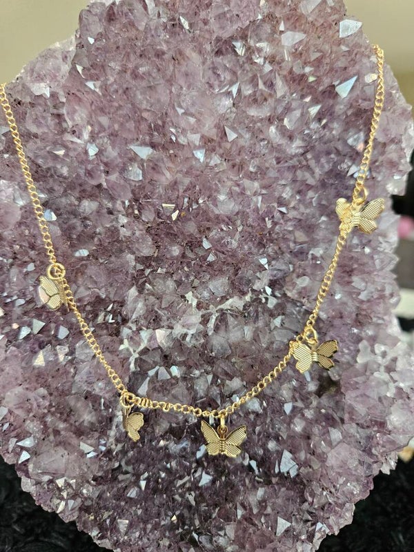 gouden ketting vlinders