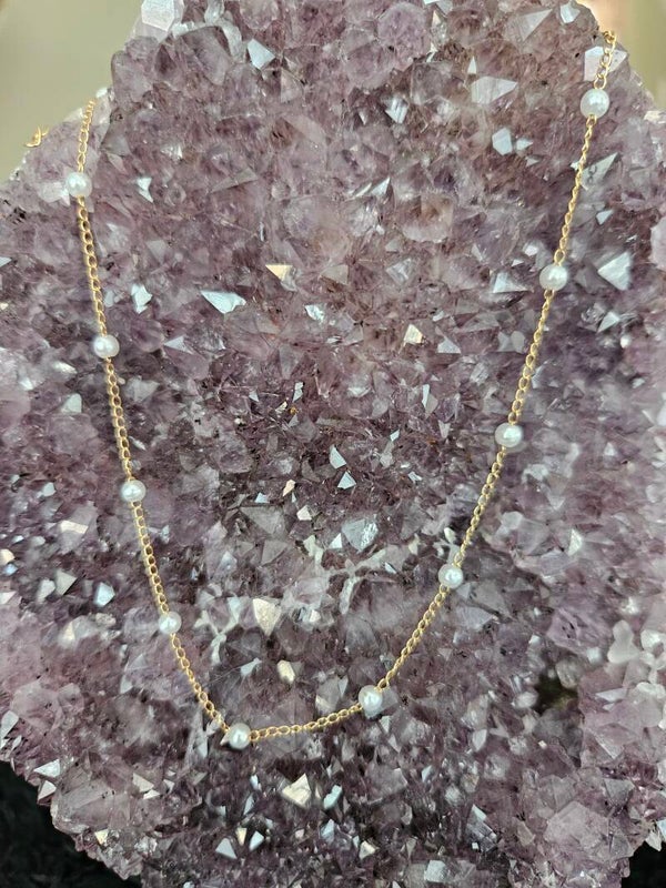 gouden ketting parels