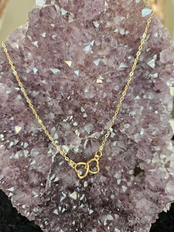 gouden ketting open hartjes