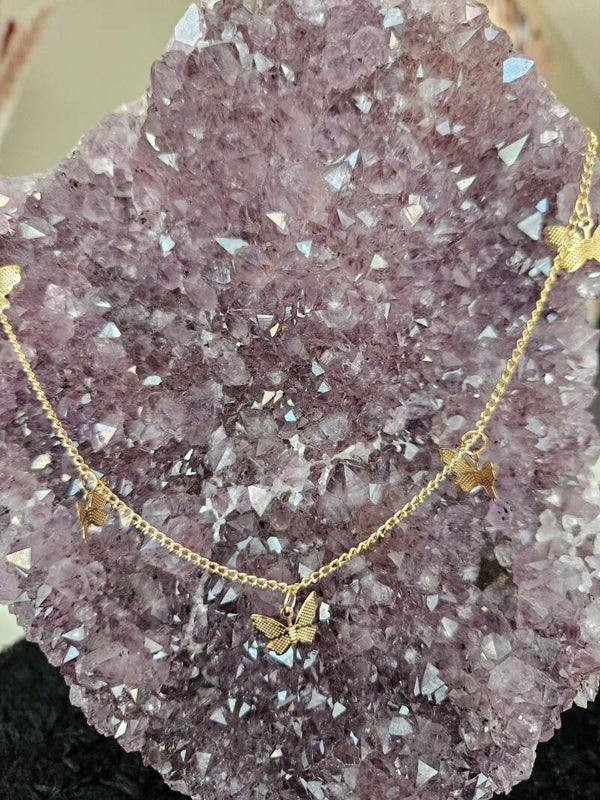 gouden ketting vlinders