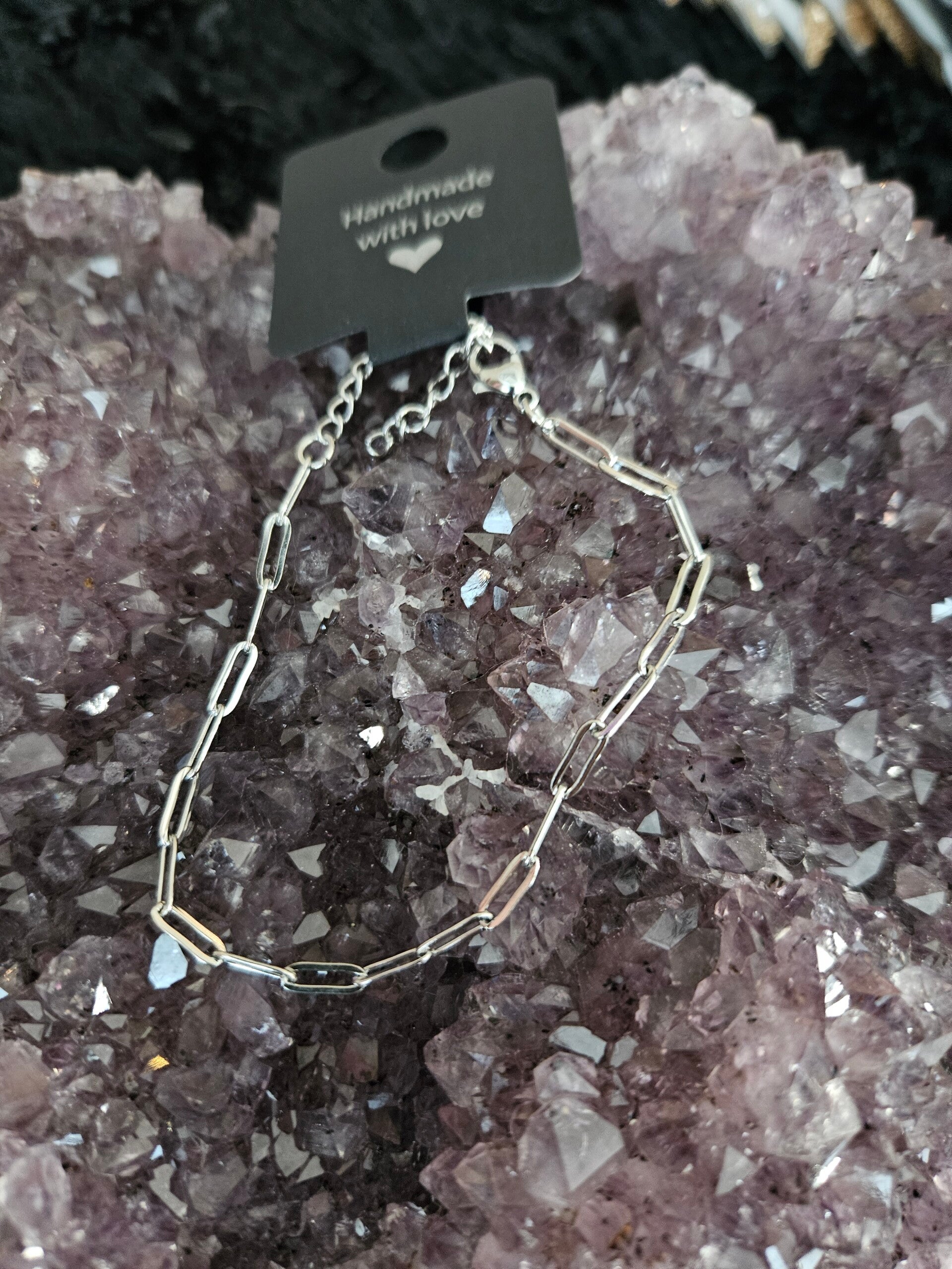 zilveren schakel armband