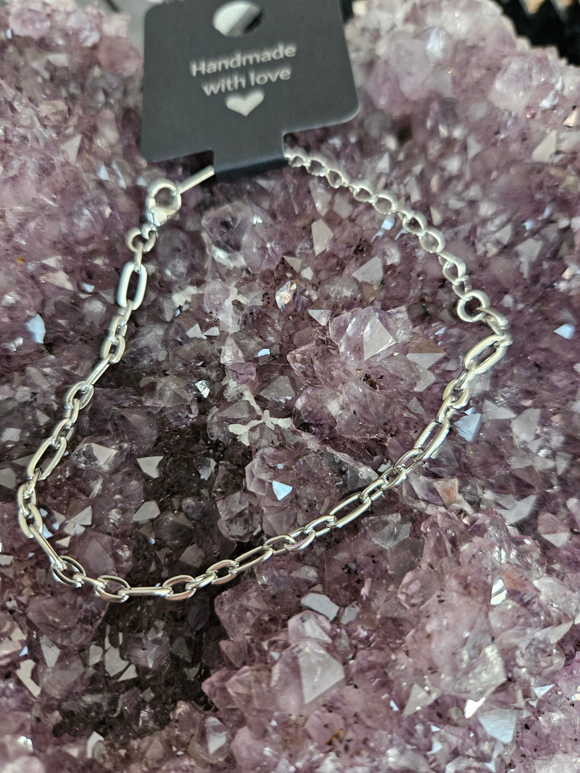 schakel armband zilver