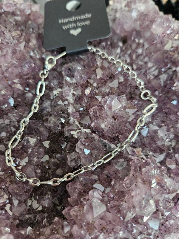 schakel armband zilver
