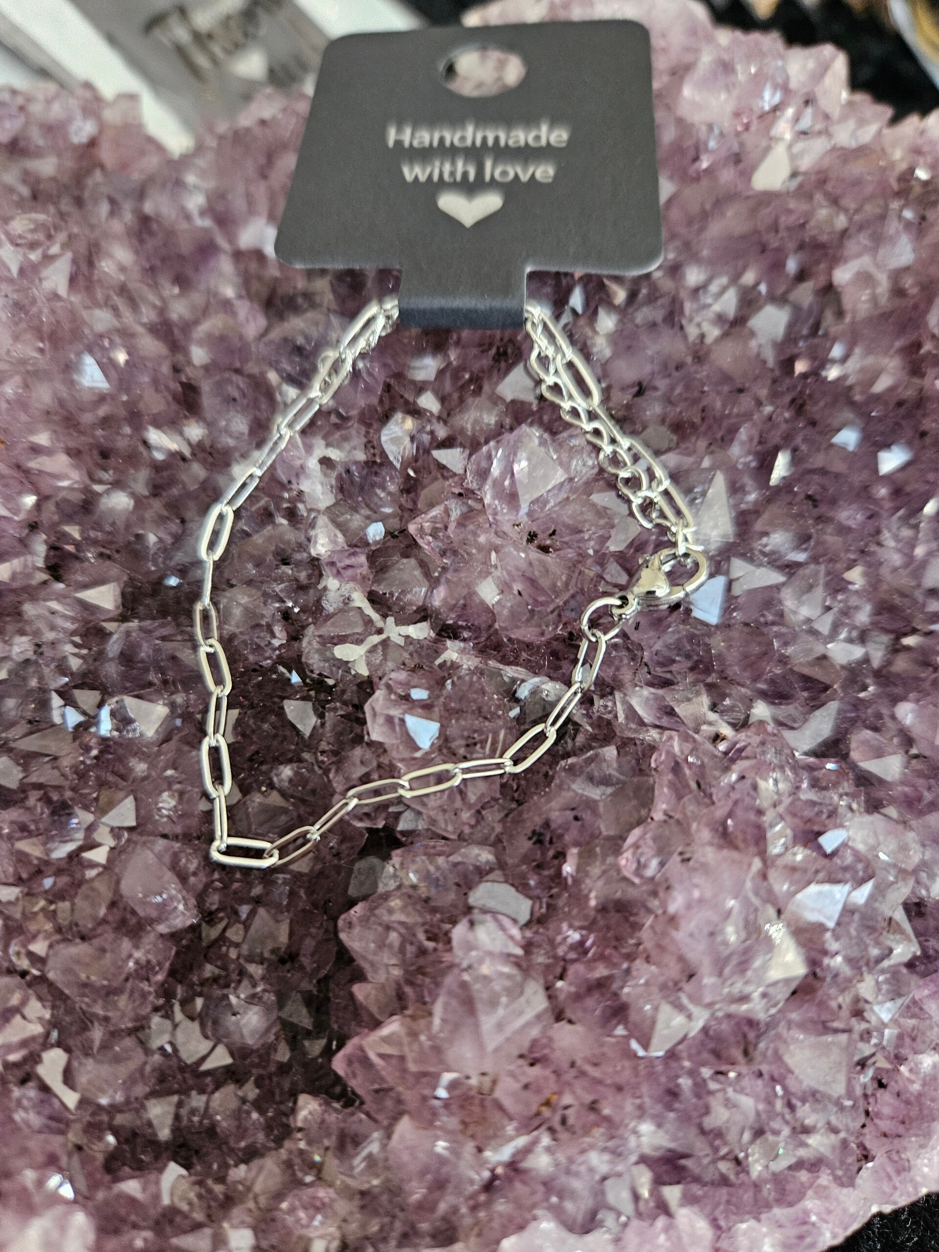 zilveren schakel armbandje