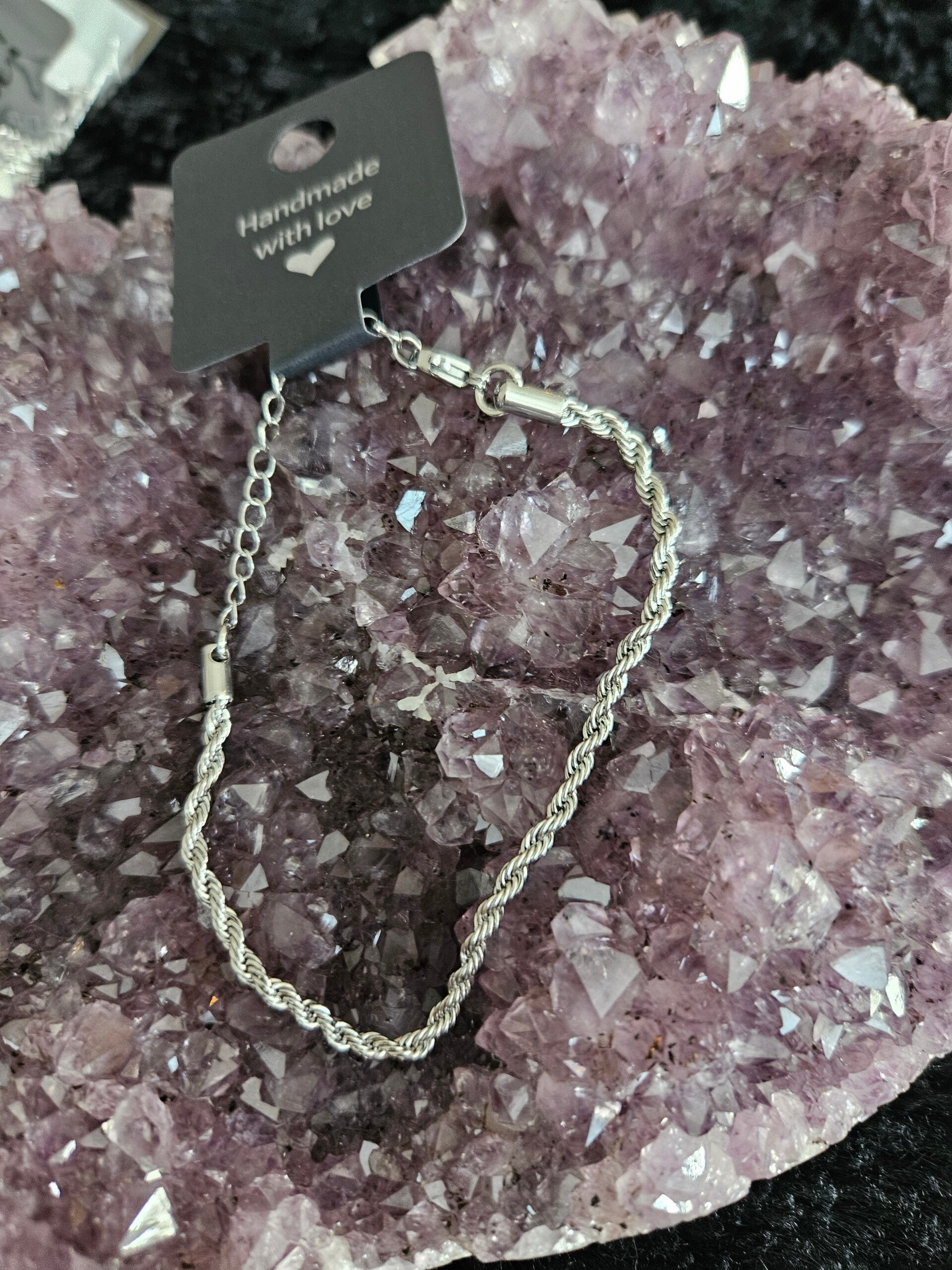 zilveren twist armband