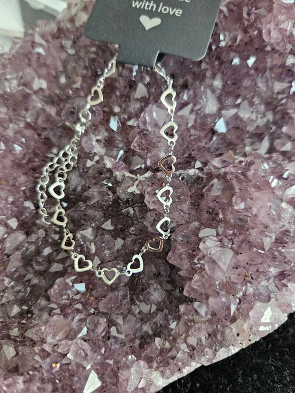zilveren armband hartjes