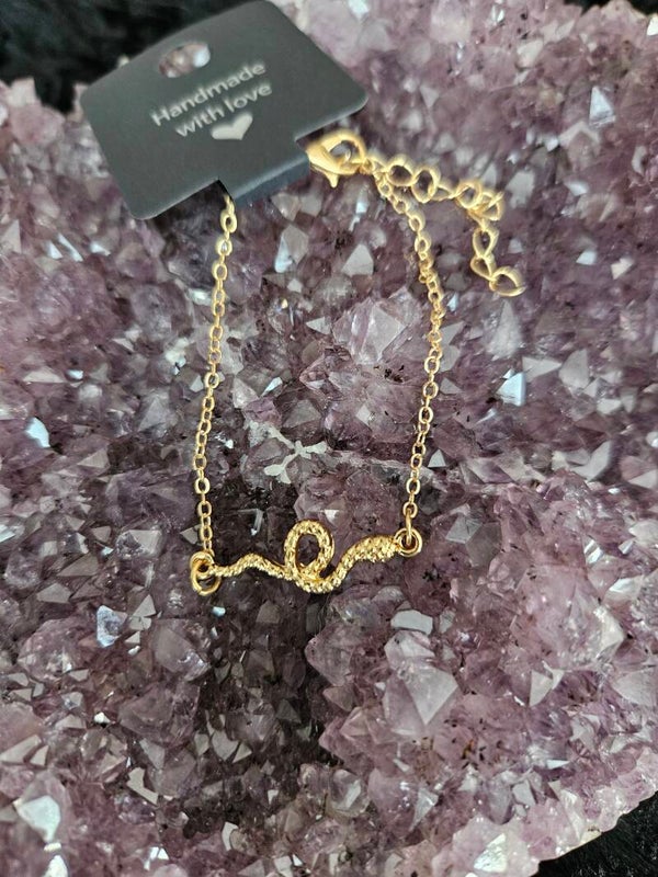 gouden armband slang