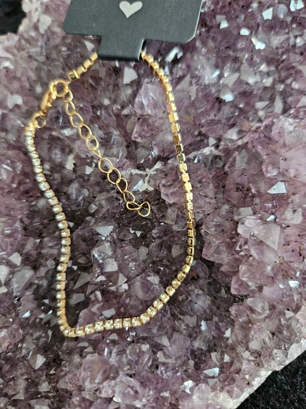 gouden armband strass