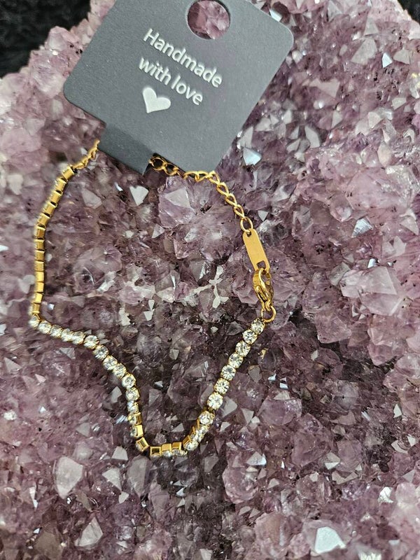gouden armband strass47